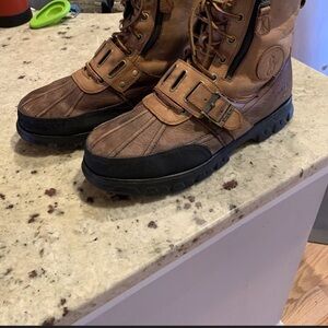 Polo by Ralph Lauren Brown and Black Rain & Snow Boots